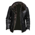 RAY'S WESTERN Leather Jacket Men Shearling Sheepskin