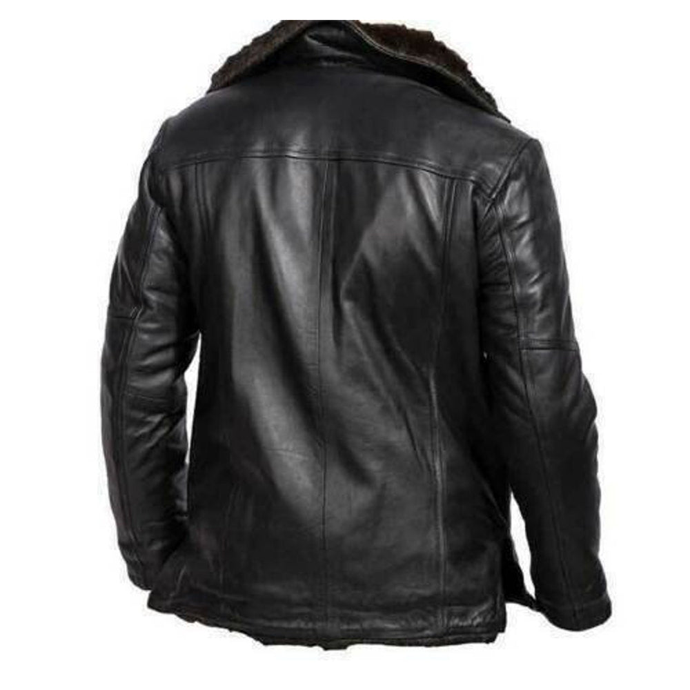 RAY'S WESTERN Leather Jacket Men Shearling Sheepskin