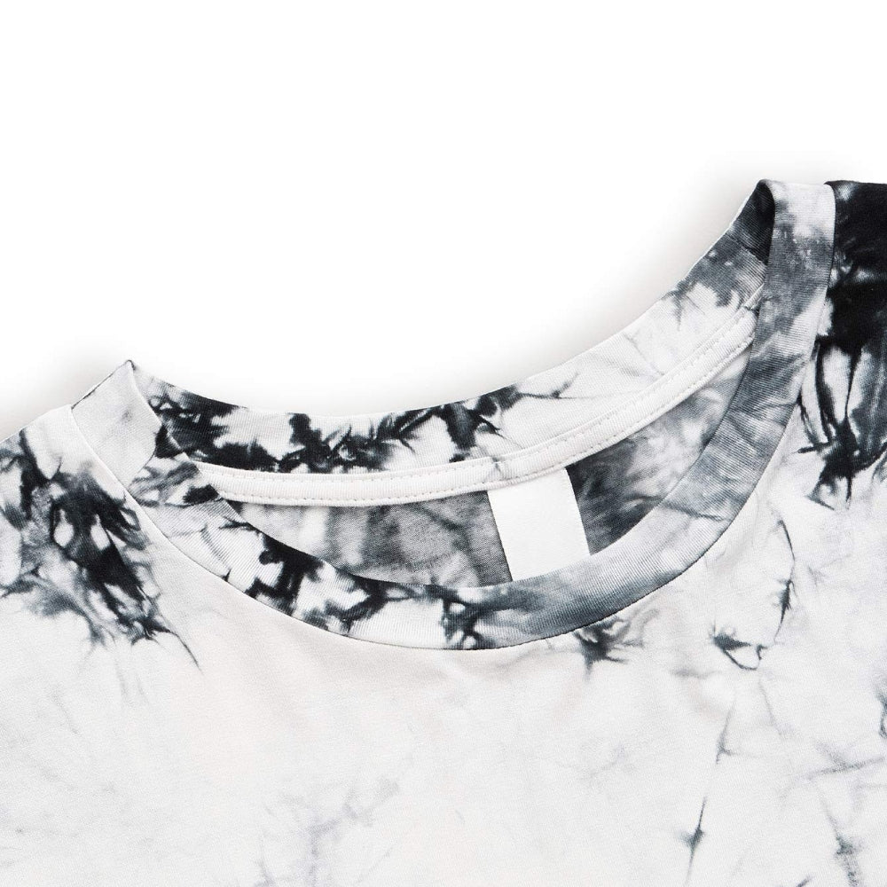RAY'S Women/Girls Short-sleeve Round Neck t-shirt Tie-dye pattern.