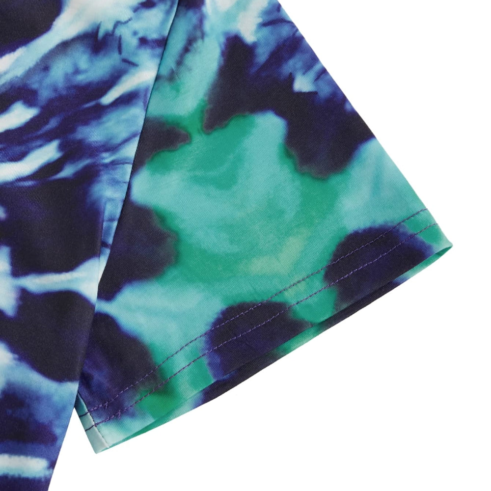RAY'S Women/Girls Short-sleeve Round Neck t-shirt Tie-dye pattern.