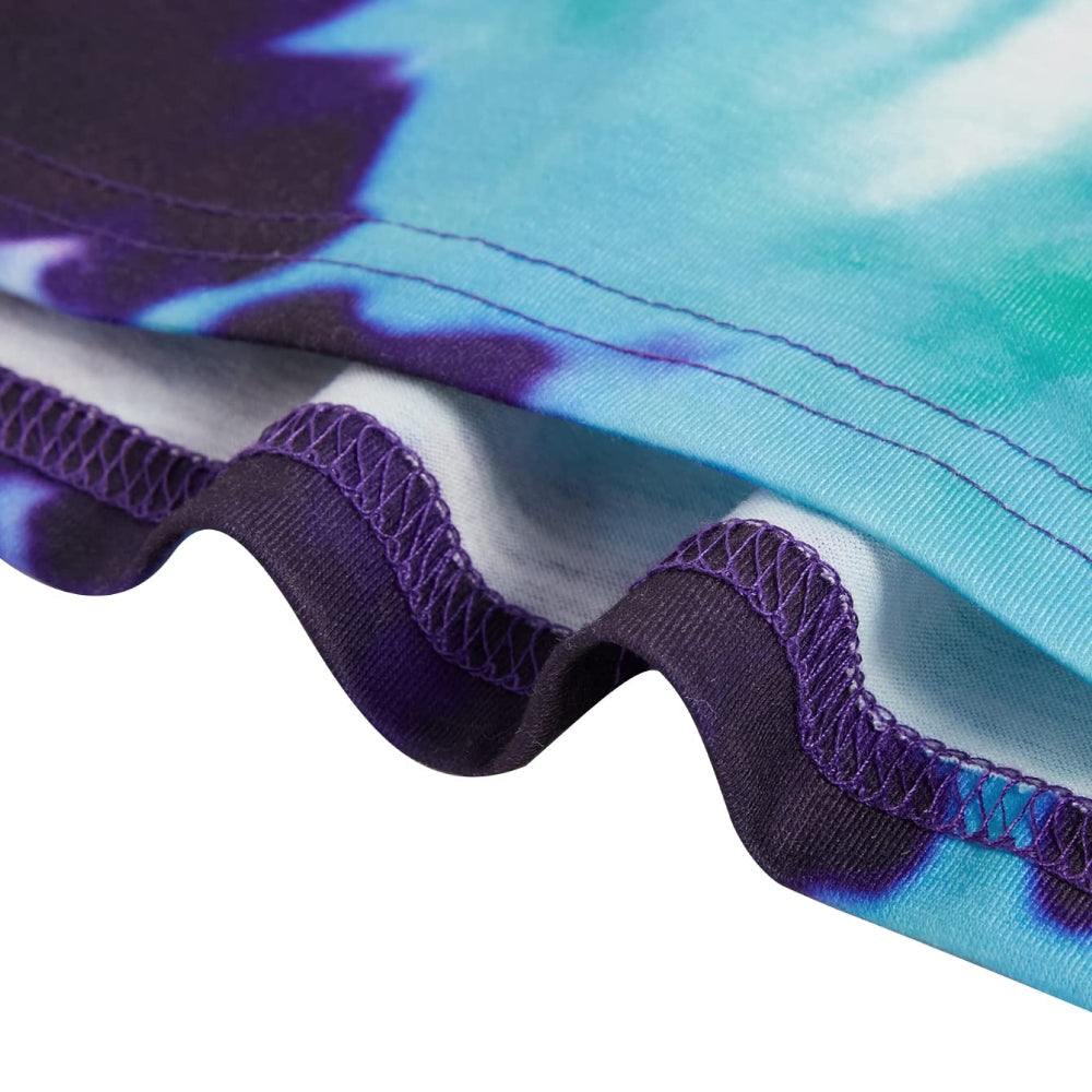 RAY'S Women/Girls Short-sleeve Round Neck t-shirt Tie-dye pattern.