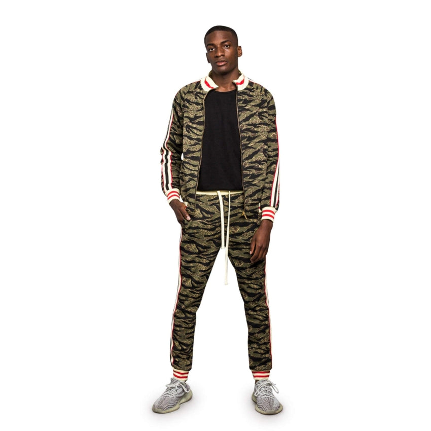 RAY'S Unisex Athletic Tracksuit Set,Cambo Pattern, 2-Piece Polyester, Long Sleeve with Side Zip Pockets, Athletic Regular Fit