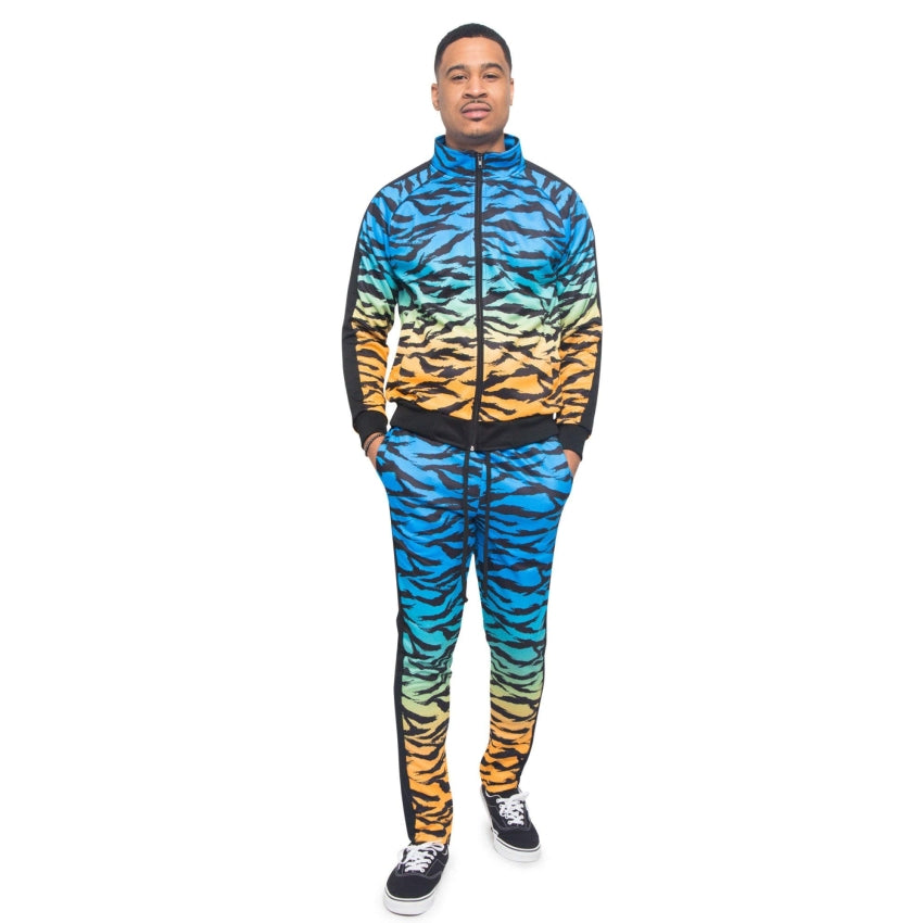 RAY'S Unisex Athletic Tracksuit Set,Cambo Pattern, 2-Piece Polyester, Long Sleeve with Side Zip Pockets, Athletic Regular Fit
