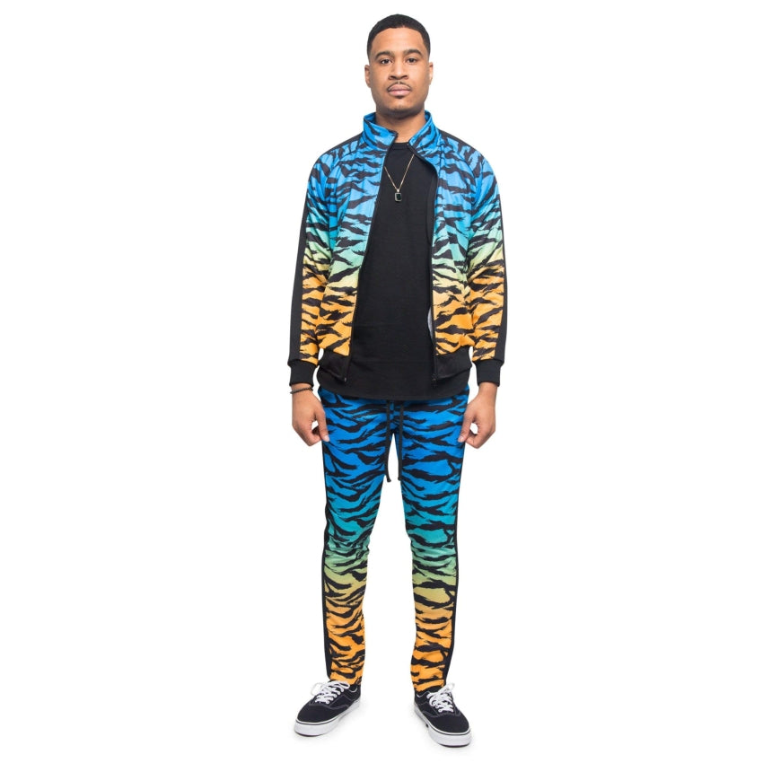RAY'S Unisex Athletic Tracksuit Set,Cambo Pattern, 2-Piece Polyester, Long Sleeve with Side Zip Pockets, Athletic Regular Fit