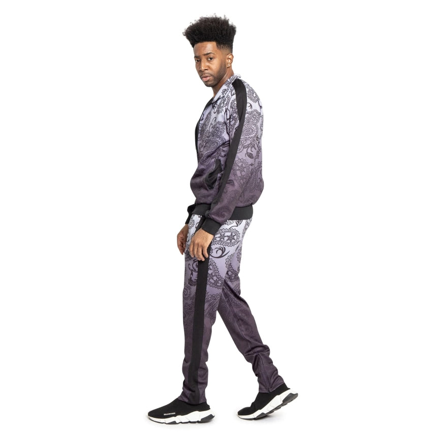 RAY'S Unisex Athletic Tracksuit Set,Cambo Pattern, 2-Piece Polyester, Long Sleeve with Side Zip Pockets, Athletic Regular Fit