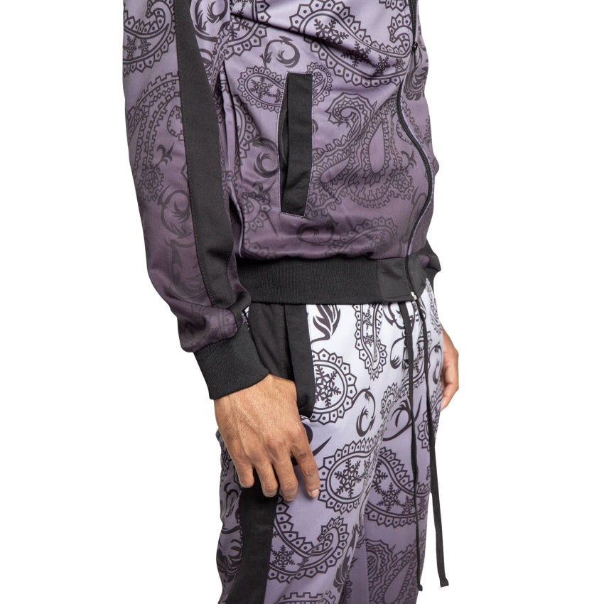 RAY'S Unisex Athletic Tracksuit Set,Cambo Pattern, 2-Piece Polyester, Long Sleeve with Side Zip Pockets, Athletic Regular Fit
