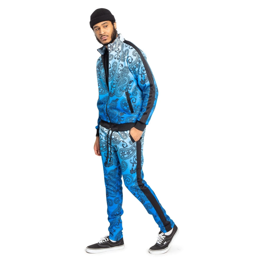 RAY'S Unisex Athletic Tracksuit Set,Cambo Pattern, 2-Piece Polyester, Long Sleeve with Side Zip Pockets, Athletic Regular Fit