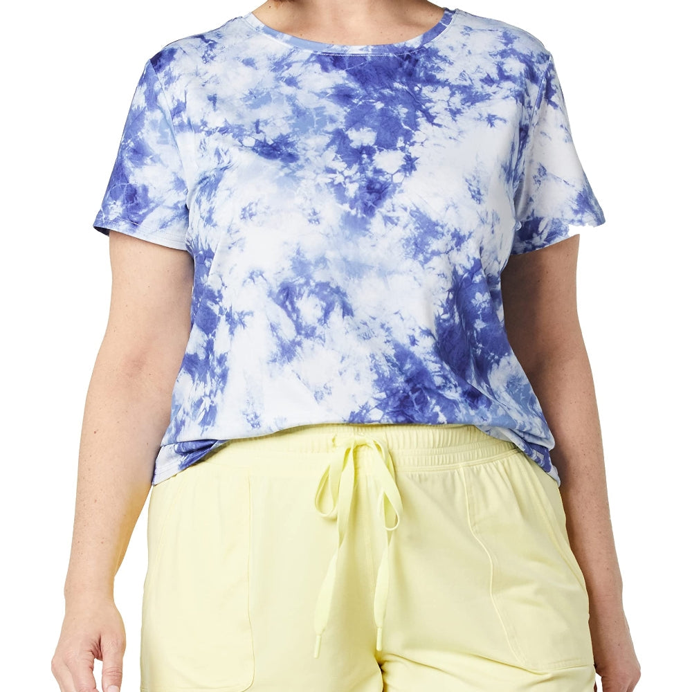 RAY'S Women/Girls Short-sleeve Round Neck t-shirt Tie-dye pattern.