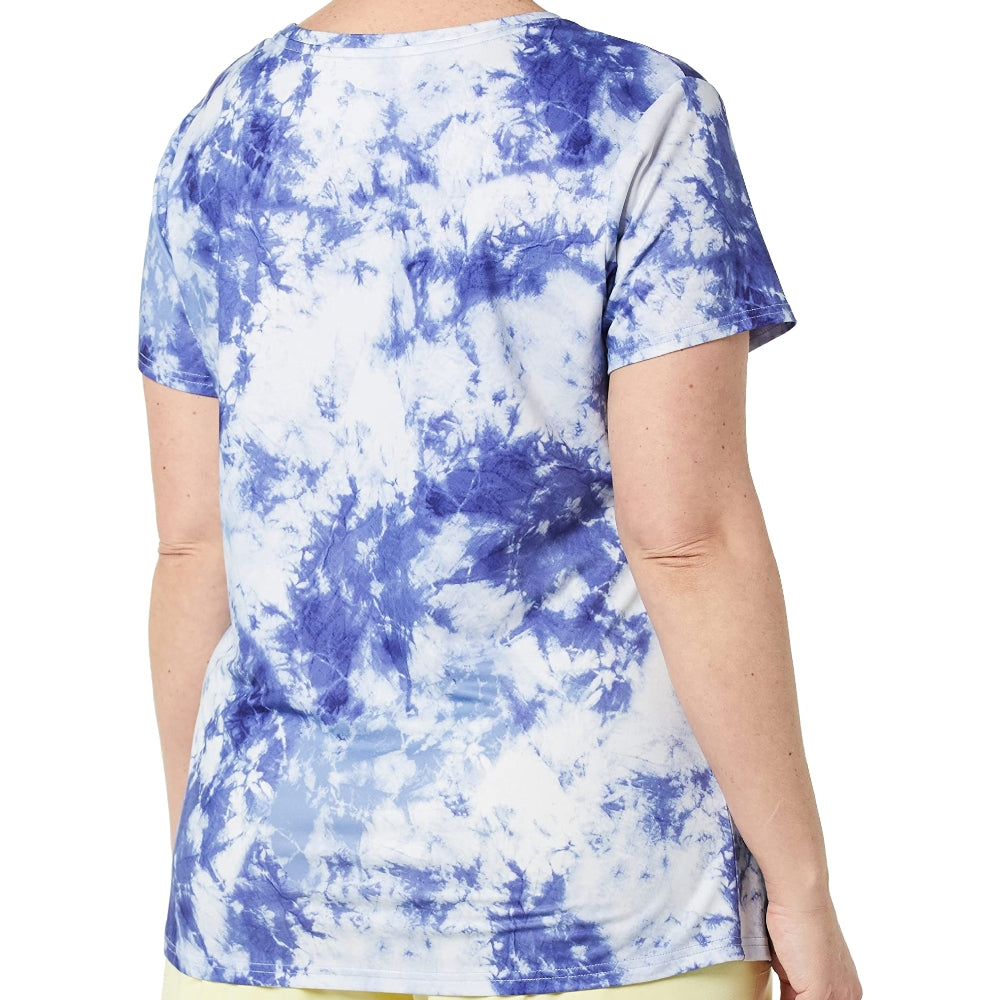 RAY'S Women/Girls Short-sleeve Round Neck t-shirt Tie-dye pattern.
