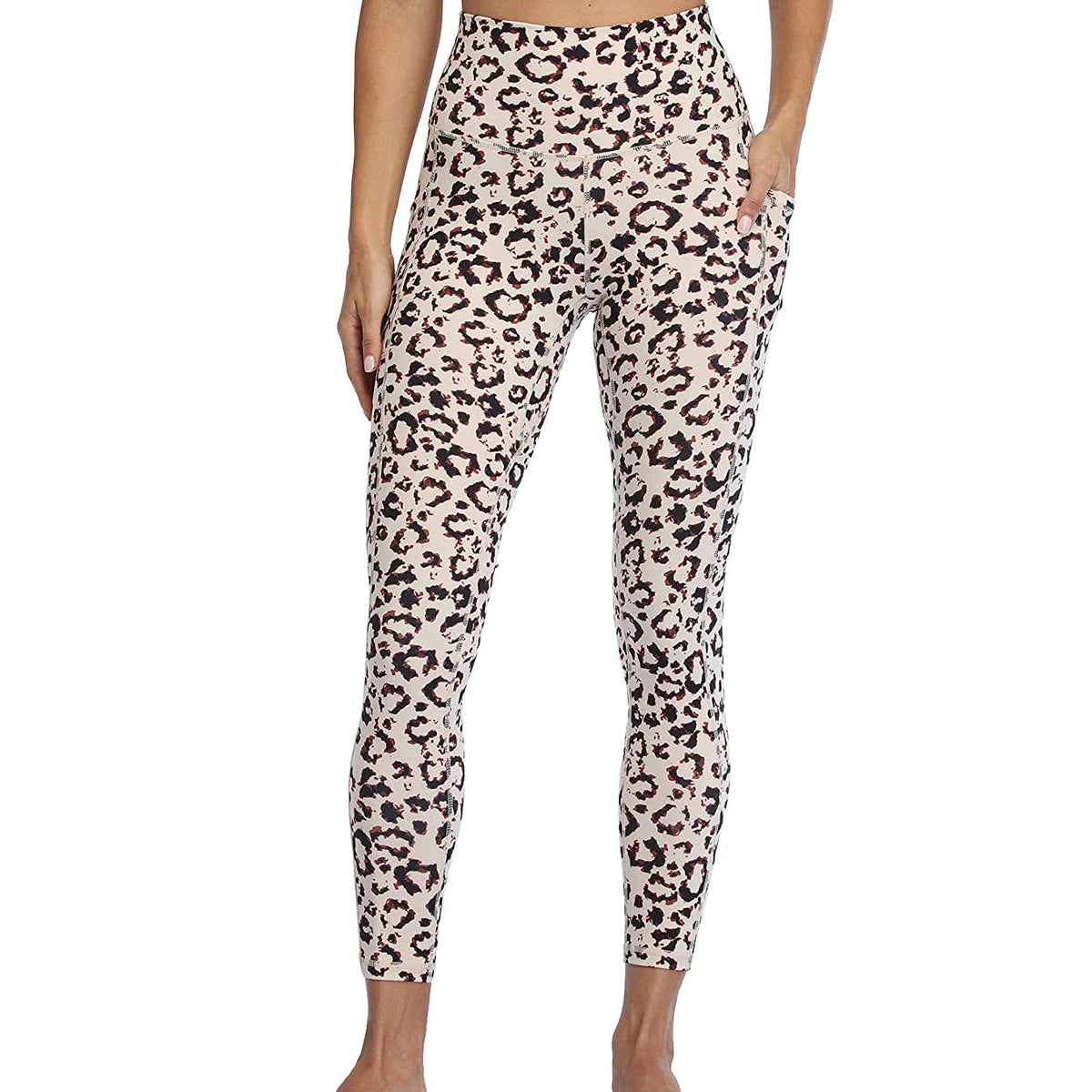 RAY'S Women's Leggings 7/8 with Pockets Sports Leggings High Waist Tummy Control Yoga Pants Training Pants Sweatpants
