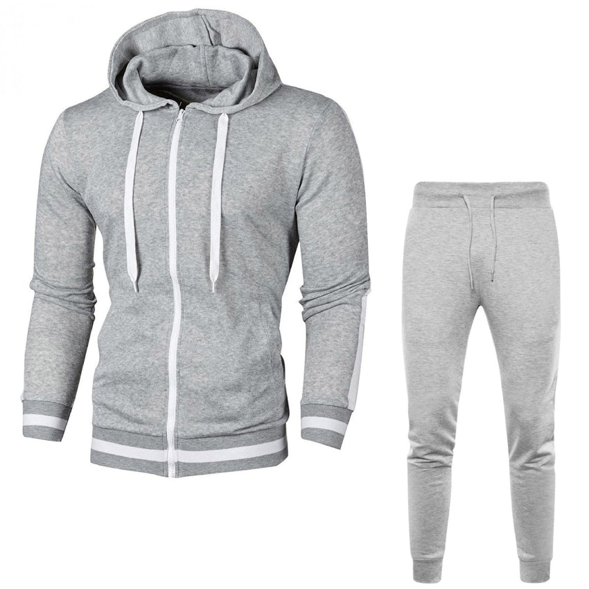 RAY'S Men's Tracksuit Sweatsuit Set Long Sleeve 2 Piece Hoodies Tracksuit Athletic Suit Sport Casual Fitness Jogging Outfits