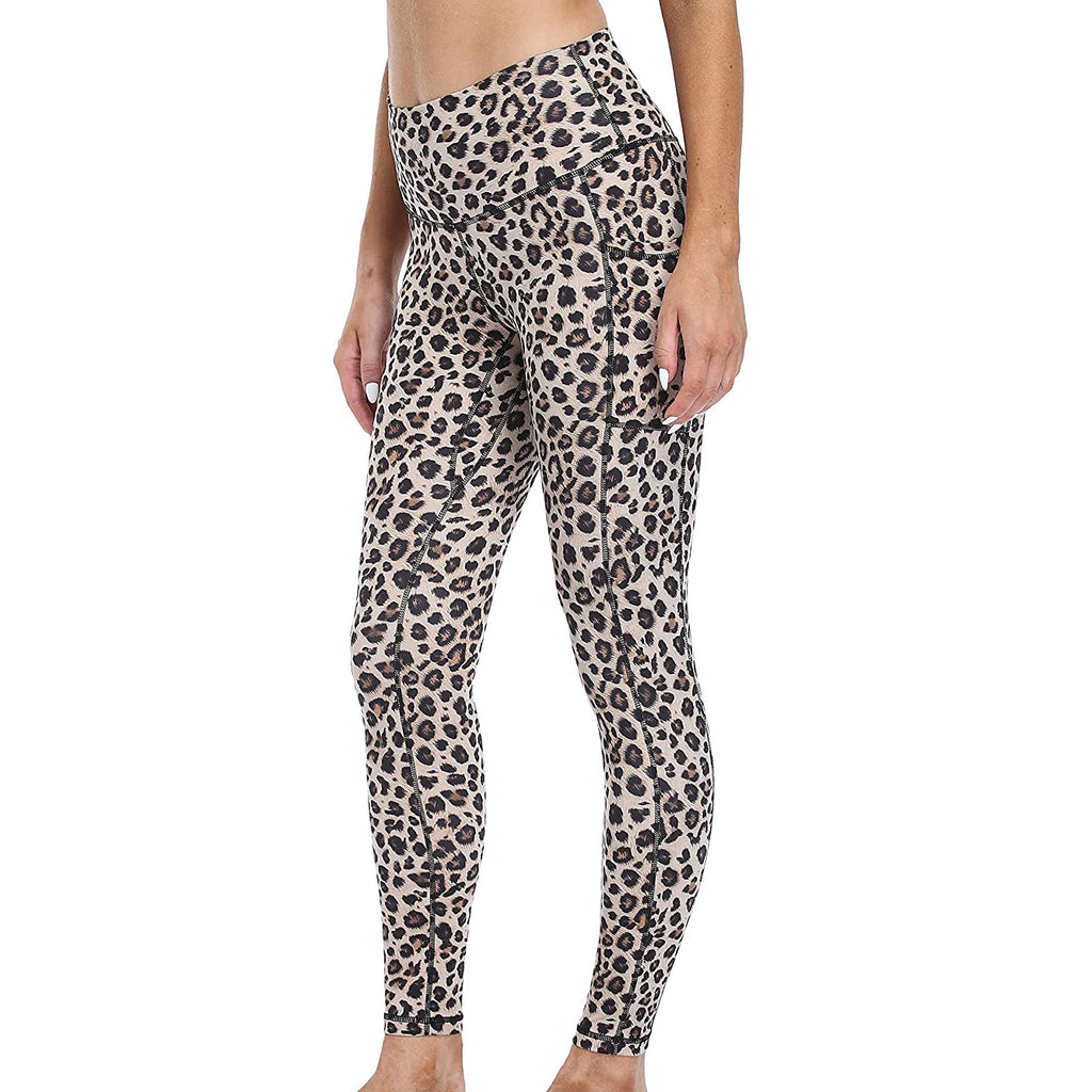 RAY'S Women's Leggings 7/8 with Pockets Sports Leggings High Waist Tummy Control Yoga Pants Training Pants Sweatpants