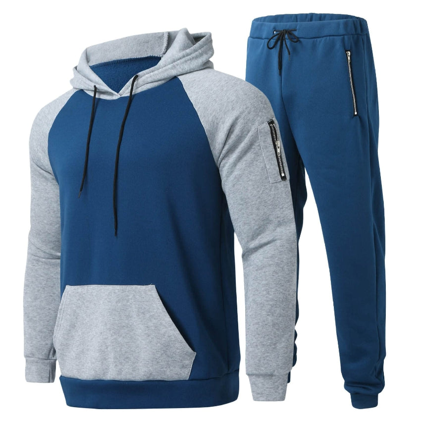 RAY'S Men's Tracksuit Sweatsuit Set Long Sleeve 2 Piece Hoodies Tracksuit Athletic Suit Sport Casual Fitness Jogging Outfits