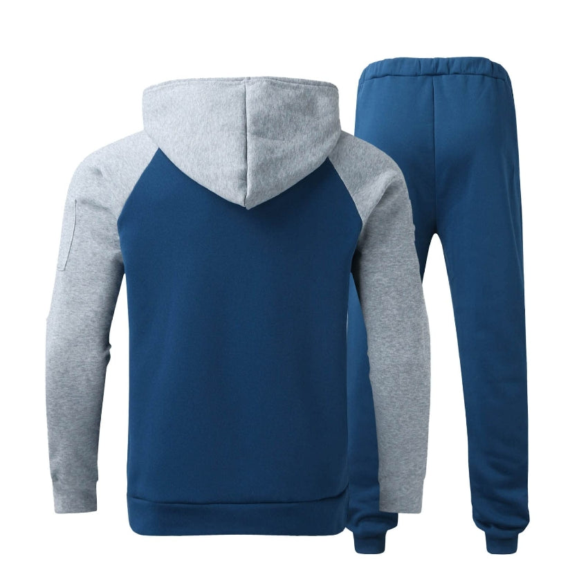 RAY'S Men's Tracksuit Sweatsuit Set Long Sleeve 2 Piece Hoodies Tracksuit Athletic Suit Sport Casual Fitness Jogging Outfits