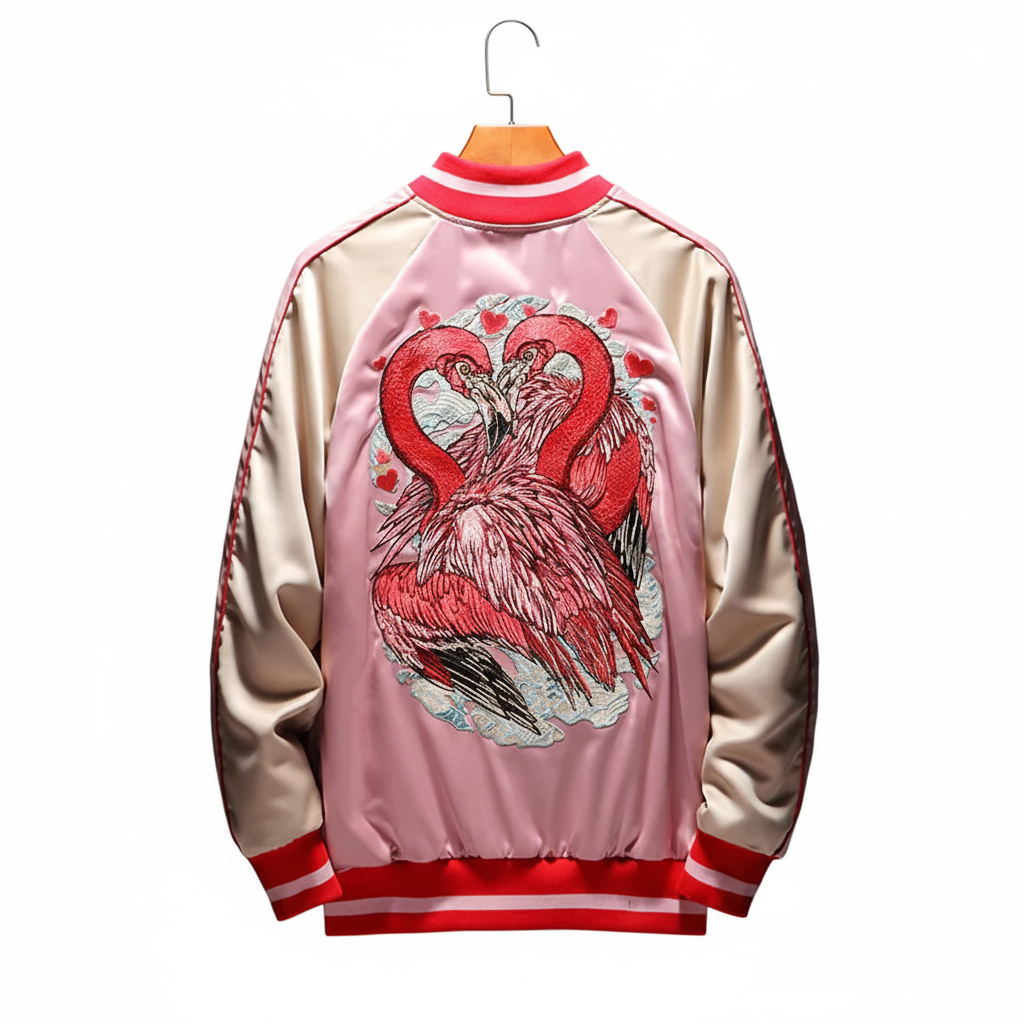 RAY'S Flamingo Heart Sukajan Jacket ADULT SIZE