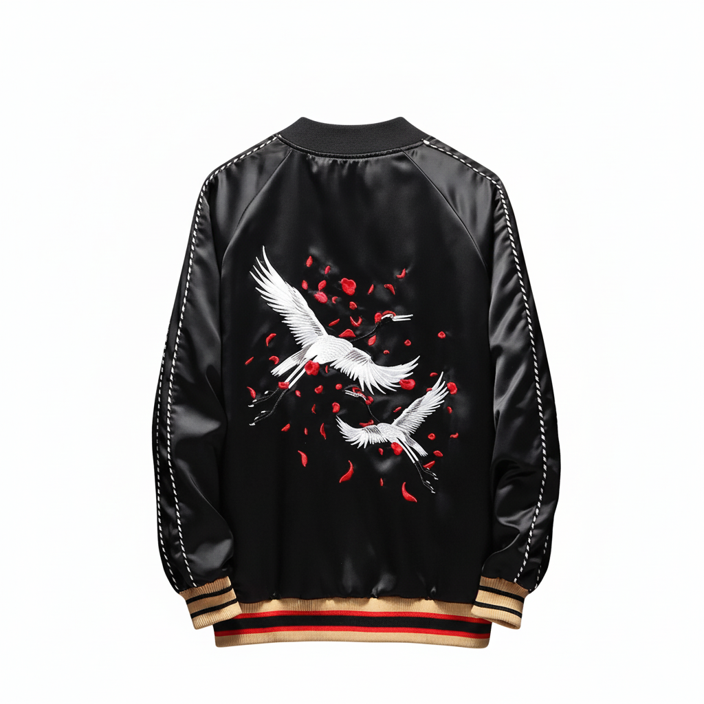RAY'S Double Flying Cranes Sukajan Souvenir Jacket ADULT SIZE