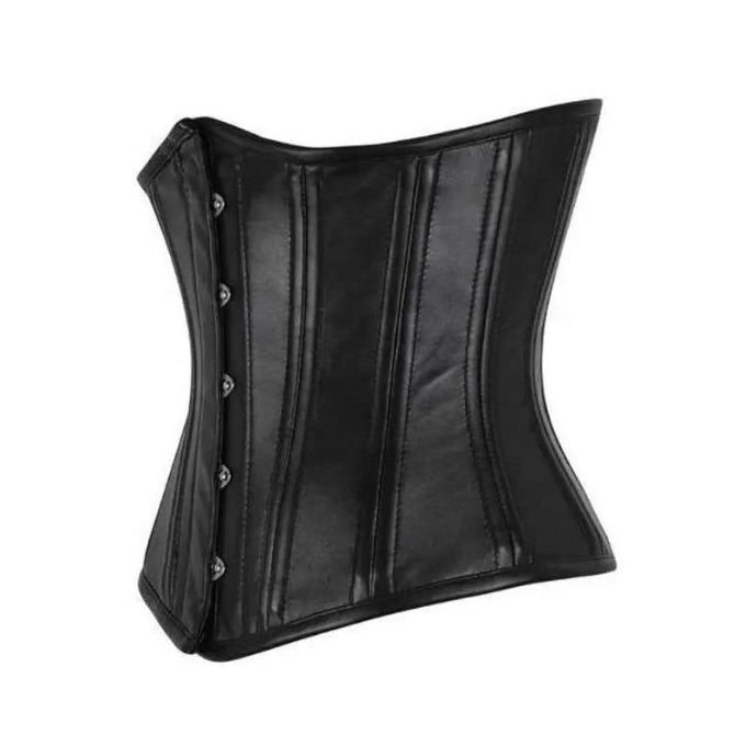 RAY'S Corsets for Women Faux Leather Corset Top Steampunk Corsets Zipper Bustier Pirate Costume