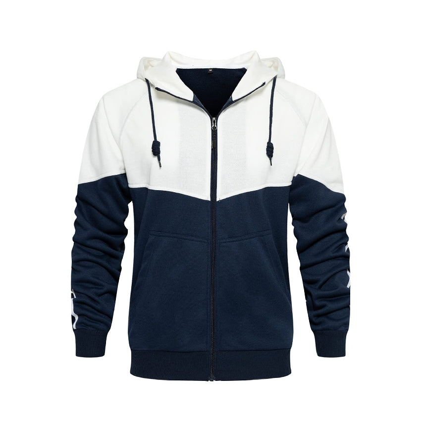 Men's Tracksuit Set, Colour Block Design in different colour, Hooded Sweatshirt with Matching Jogger Pants