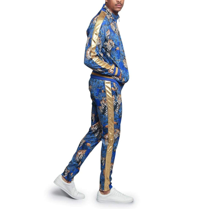 RAY'S Unisex Athletic Tracksuit Set,Cambo Pattern, 2-Piece Polyester, Long Sleeve with Side Zip Pockets, Athletic Regular Fit