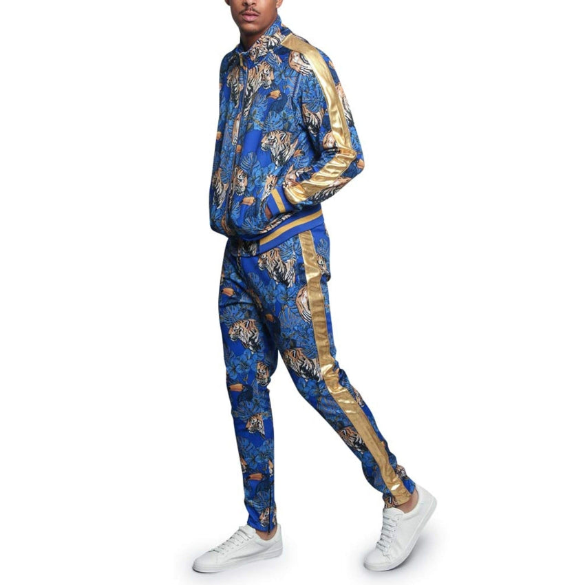 RAY'S Unisex Athletic Tracksuit Set,Cambo Pattern, 2-Piece Polyester, Long Sleeve with Side Zip Pockets, Athletic Regular Fit