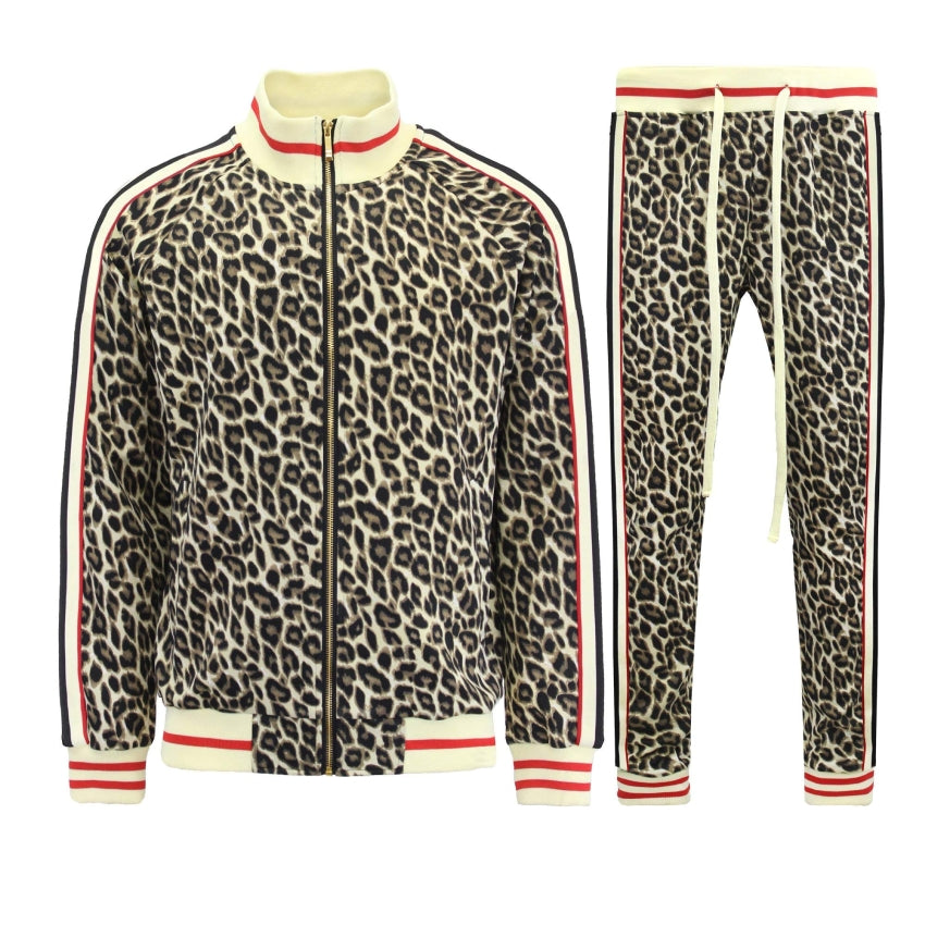 RAY'S Unisex Athletic Tracksuit Set,Cambo Pattern, 2-Piece Polyester, Long Sleeve with Side Zip Pockets, Athletic Regular Fit