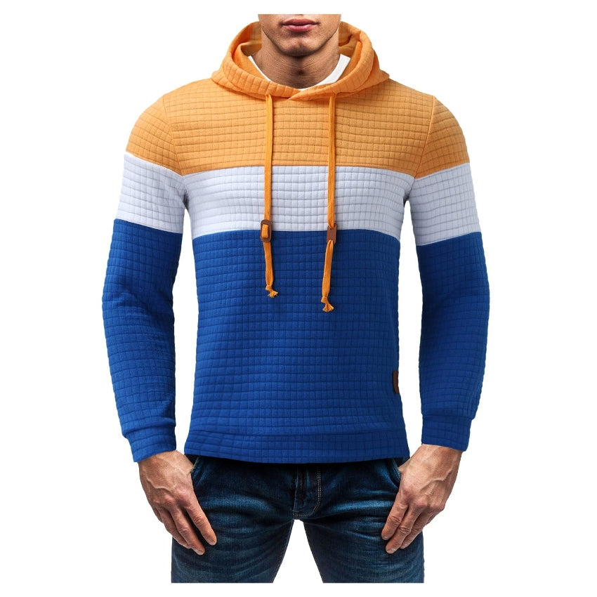 Men's Tracksuit Set, Colour Block Design in different colour, Hooded Sweatshirt with Matching Jogger Pants