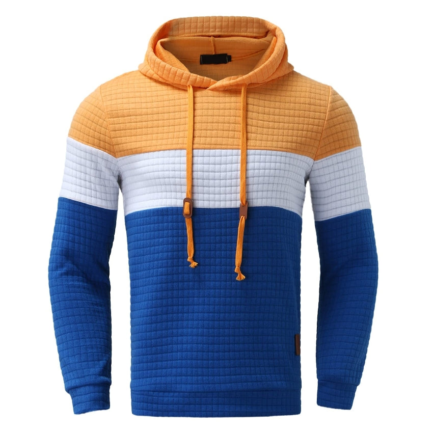 Men's Tracksuit Set, Colour Block Design in different colour, Hooded Sweatshirt with Matching Jogger Pants