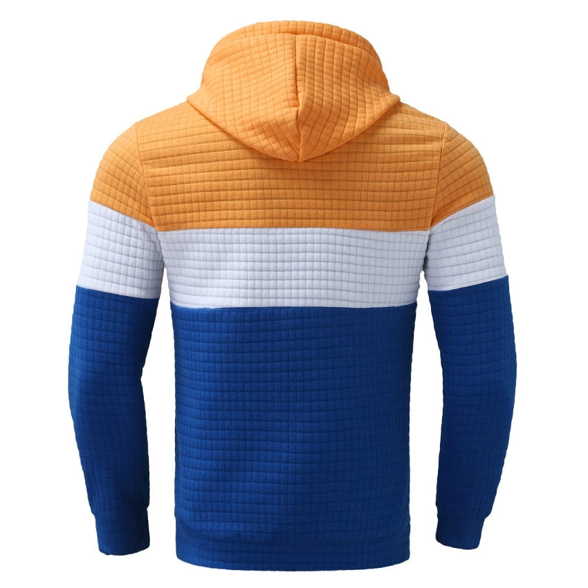 Men's Tracksuit Set, Colour Block Design in different colour, Hooded Sweatshirt with Matching Jogger Pants