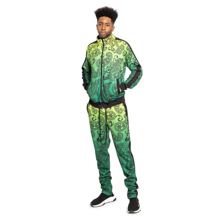 RAY'S Unisex Athletic Tracksuit Set,Cambo Pattern, 2-Piece Polyester, Long Sleeve with Side Zip Pockets, Athletic Regular Fit