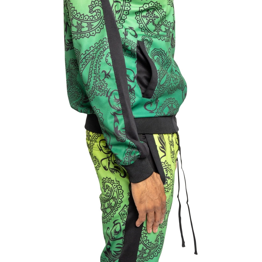 RAY'S Unisex Athletic Tracksuit Set,Cambo Pattern, 2-Piece Polyester, Long Sleeve with Side Zip Pockets, Athletic Regular Fit