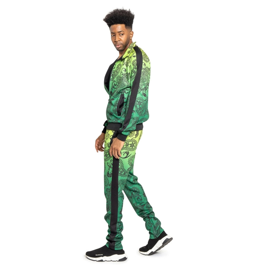 RAY'S Unisex Athletic Tracksuit Set,Cambo Pattern, 2-Piece Polyester, Long Sleeve with Side Zip Pockets, Athletic Regular Fit
