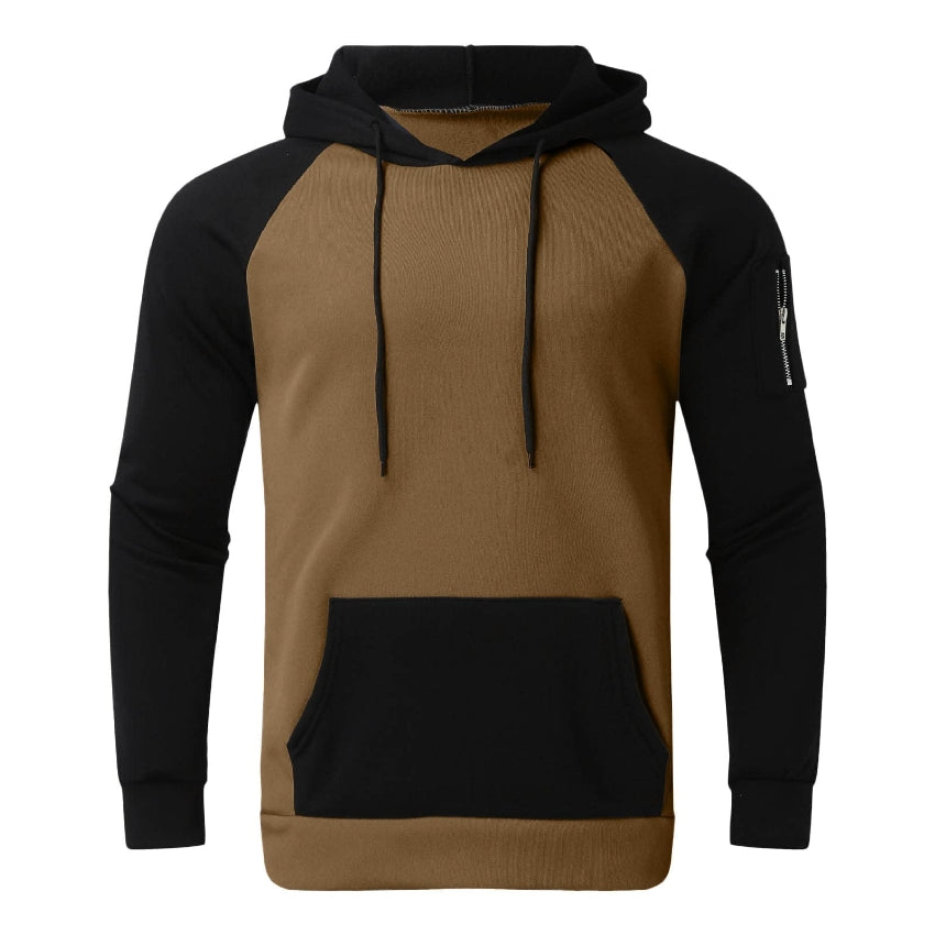 Men's Tracksuit Set, Colour Block Design in different colour, Hooded Sweatshirt with Matching Jogger Pants