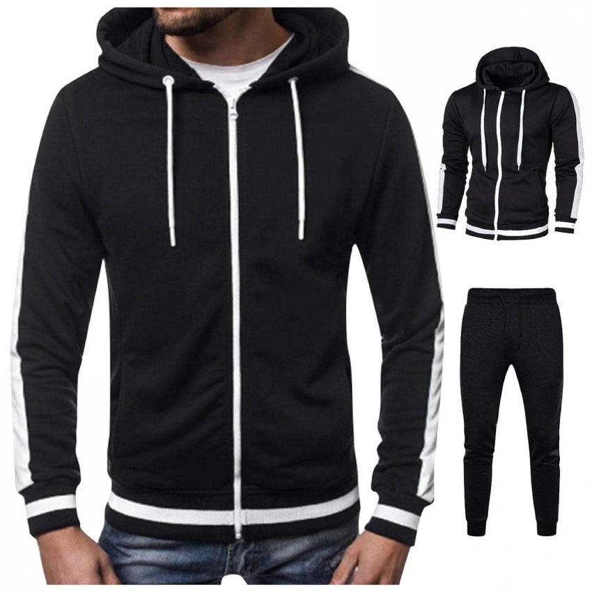 RAY'S Men's Tracksuit Sweatsuit Set Long Sleeve 2 Piece Hoodies Tracksuit Athletic Suit Sport Casual Fitness Jogging Outfits