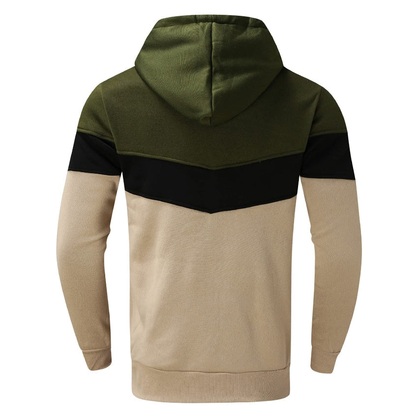 Men's Tracksuit Set, Colour Block Design in different colour, Hooded Sweatshirt with Matching Jogger Pants