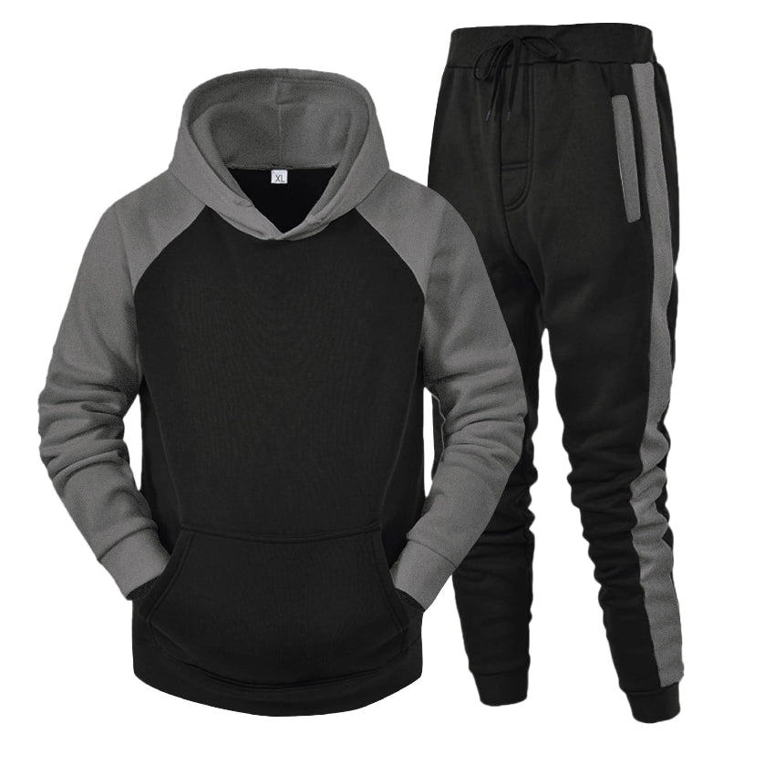 RAY'S Men's Tracksuit Sweatsuit Set Long Sleeve 2 Piece Hoodies Tracksuit Athletic Suit Sport Casual Fitness Jogging Outfits