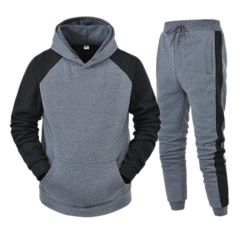 RAY'S Men's Tracksuit Sweatsuit Set Long Sleeve 2 Piece Hoodies Tracksuit Athletic Suit Sport Casual Fitness Jogging Outfits