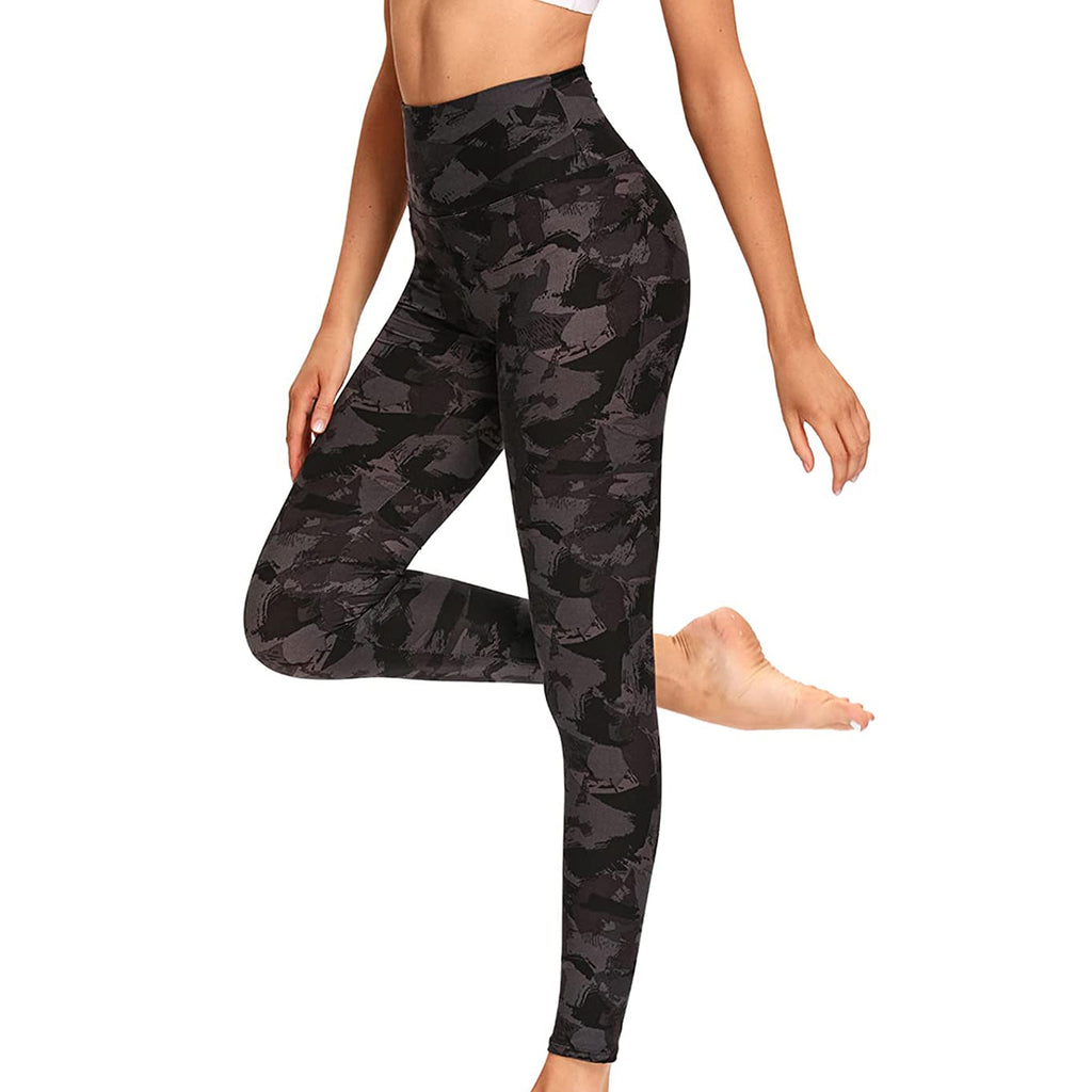 RAY'S Women's Sports Leggings, Marble Pattern High Waist Yoga Pants, Running Stretch Tights Workout Trousers for Yoga, Running, Dance, Fitnes, Cycling, Casual