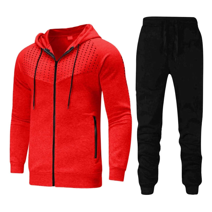 RAY'S Men's Tracksuit Sweatsuit Set Long Sleeve 2 Piece Hoodies Tracksuit Athletic Suit Sport Casual Fitness Jogging Outfits