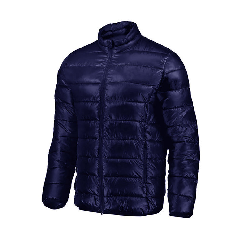 Puffer Jacket For Men Winter Warm Winter Lightweight Coat Windproof Insulated Jacket With Zippered Pocket