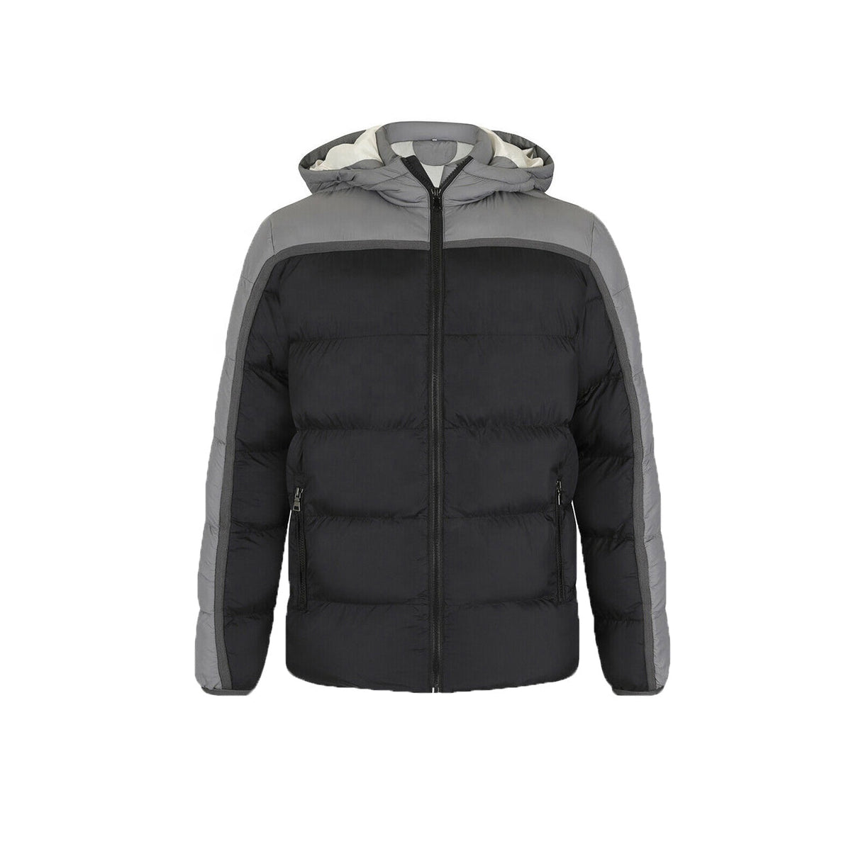 RAY'S Unisex Hooded Puffer Jacket,Quilted Lightweight Winter Coat with Zip Front Closure