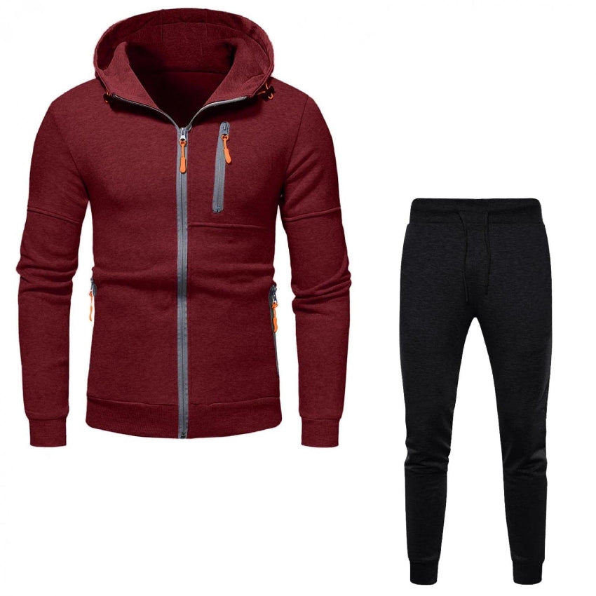 RAY'S Men's Tracksuit Sweatsuit Set Long Sleeve 2 Piece Hoodies Tracksuit Athletic Suit Sport Casual Fitness Jogging Outfits
