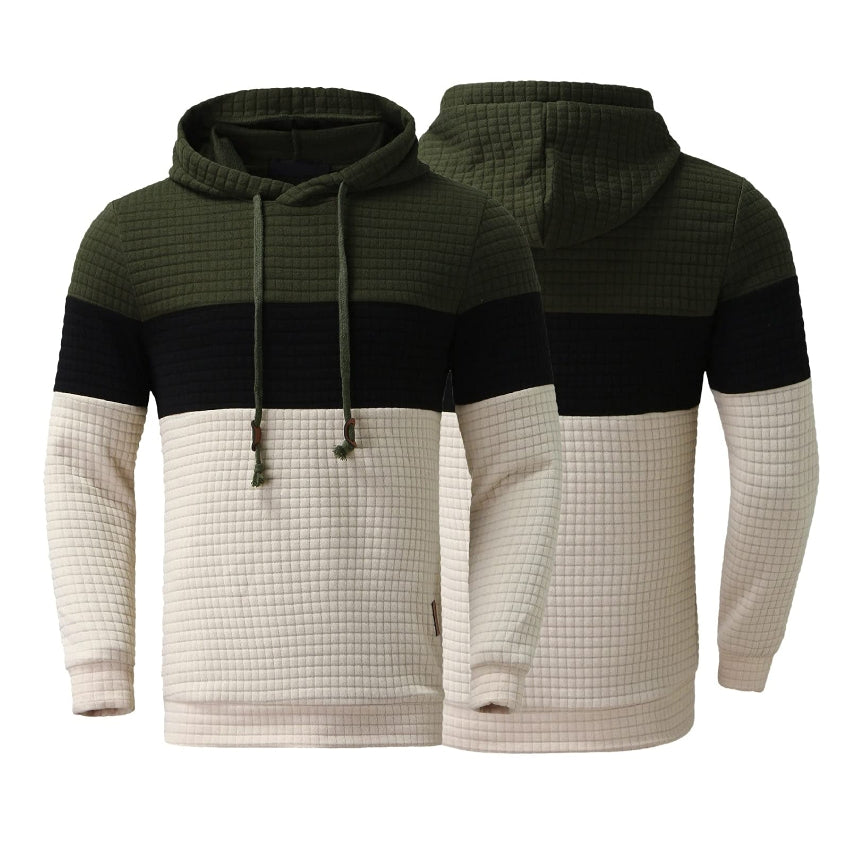 Men's Tracksuit Set, Colour Block Design in different colour, Hooded Sweatshirt with Matching Jogger Pants