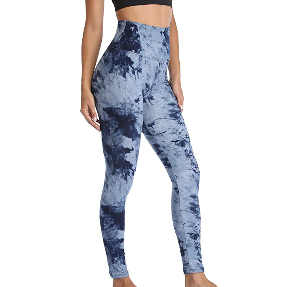 RAY'S Women's Sports Leggings, Marble Pattern High Waist Yoga Pants, Running Stretch Tights Workout Trousers for Yoga, Running, Dance, Fitnes, Cycling, Casual