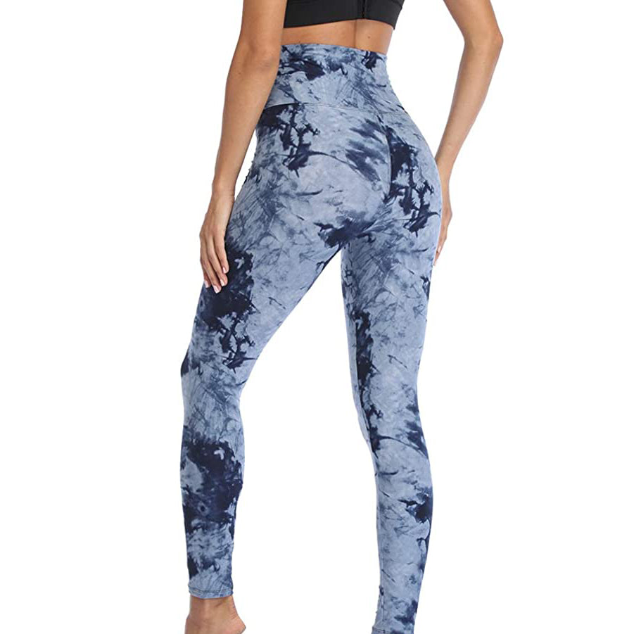 RAY'S Women's Sports Leggings, Marble Pattern High Waist Yoga Pants, Running Stretch Tights Workout Trousers for Yoga, Running, Dance, Fitnes, Cycling, Casual