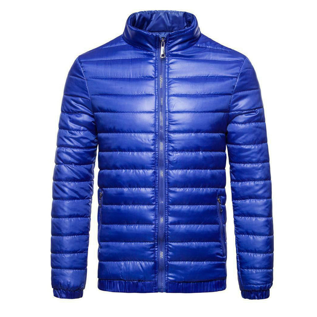 Puffer Jacket For Men Winter Warm Winter Lightweight Coat Windproof Insulated Jacket With Zippered Pocket