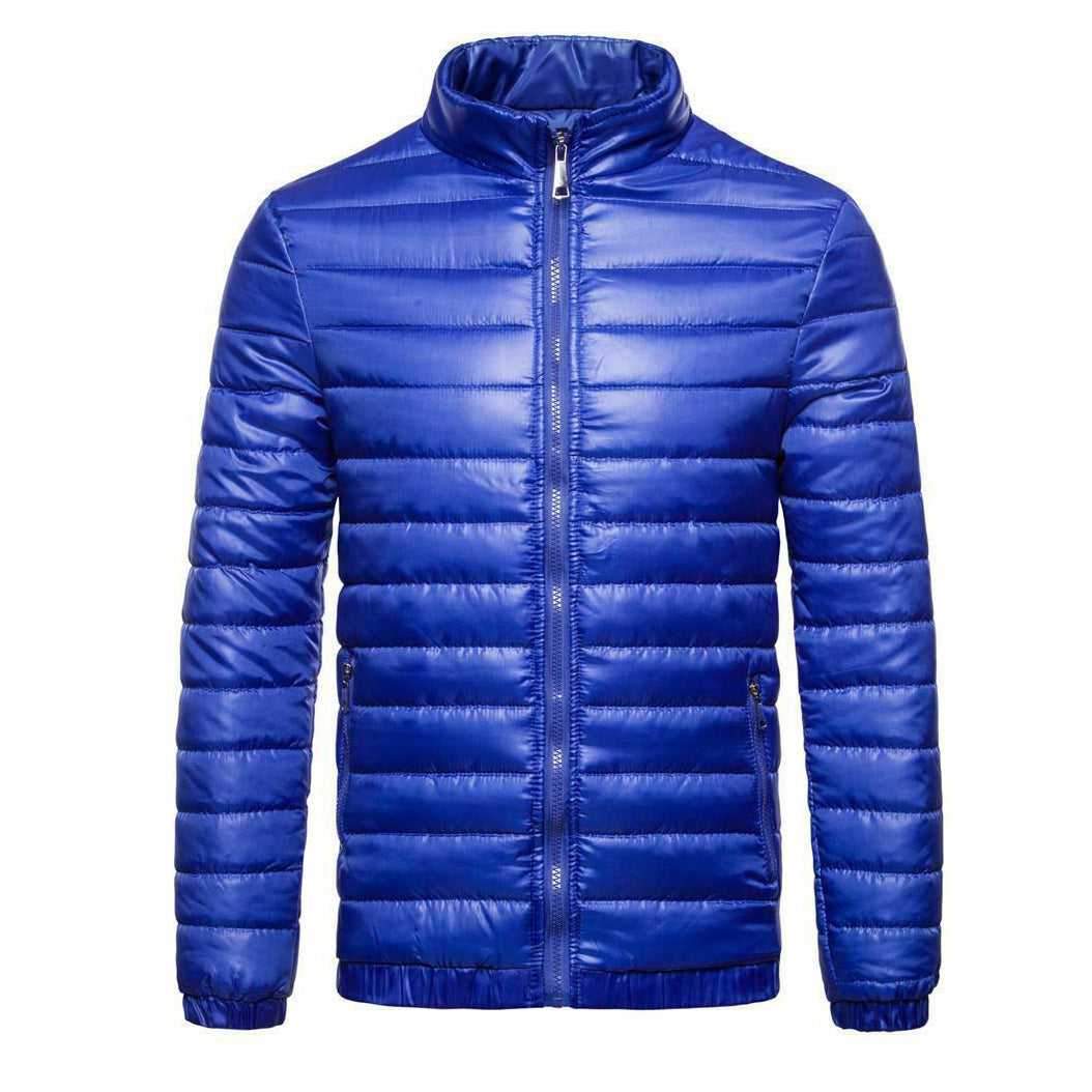 Puffer Jacket For Men Winter Warm Winter Lightweight Coat Windproof Insulated Jacket With Zippered Pocket