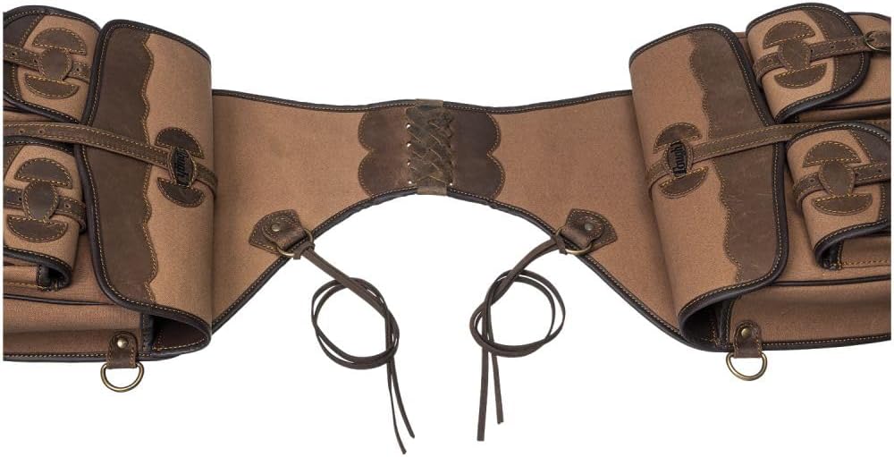 RAY'S-1 Canvas Trail Bag with Leather Accents for Western riding.