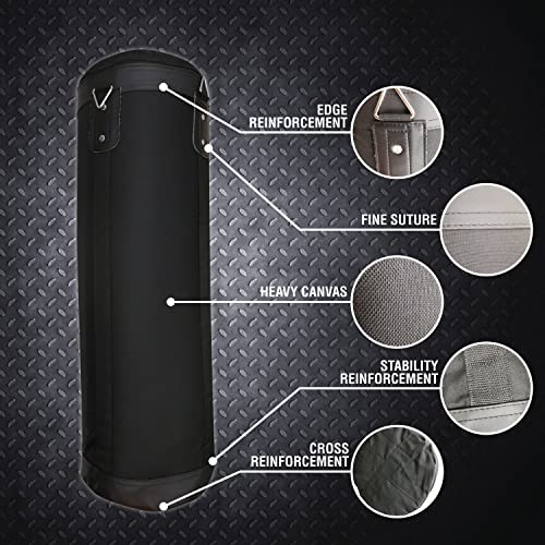 RAYS Heavy Punching Bag Black Genuine Leather UNFILLED Size 5 FEET
