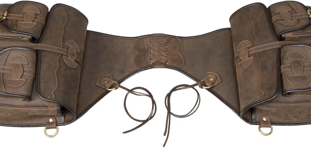 RAY'S-1 Canvas Trail Bag with Leather Accents for Western riding.