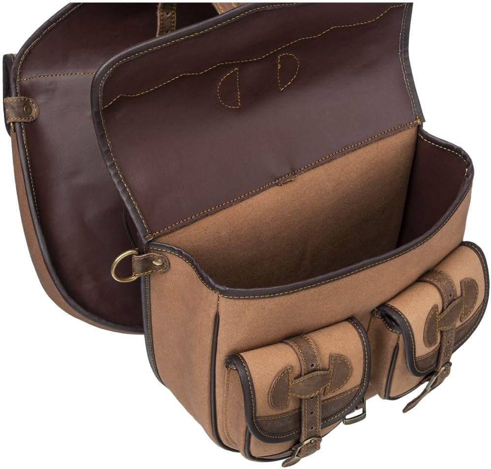 RAY'S-1 Canvas Trail Bag with Leather Accents for Western riding.